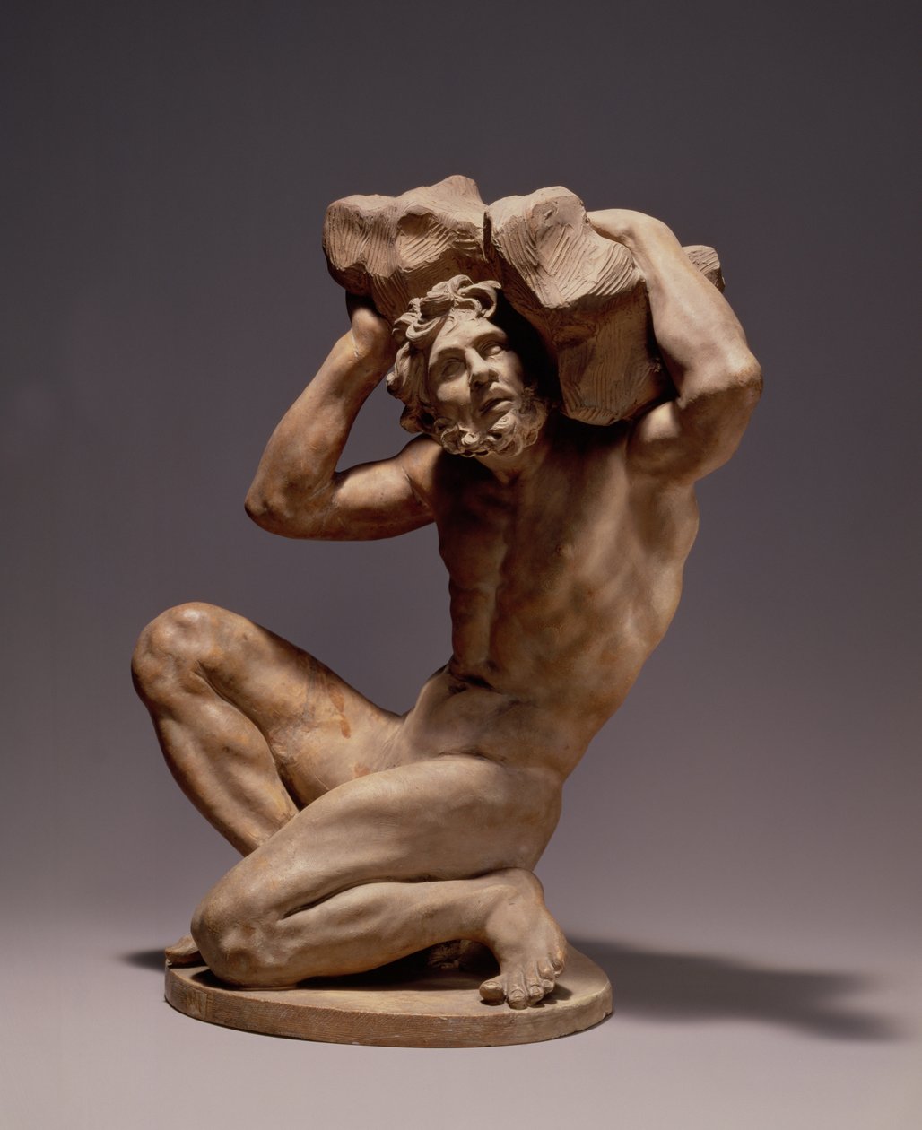 Tytan, ok.1650-54 (terakota) autorstwa Alessandro Algardi