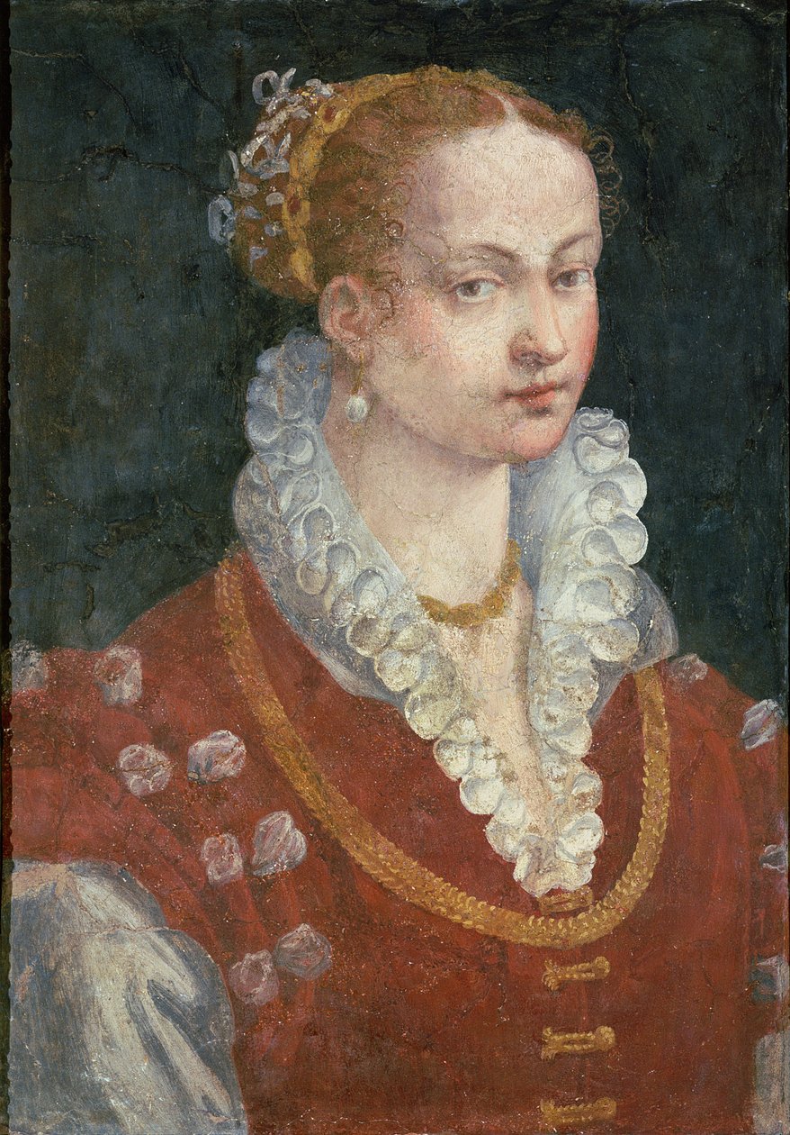 Portret Bianki Cappello (ok. 1542-87), żony Franciszka Medyceusza, wielkiego księcia Toskanii, ok. 1585 r. autorstwa Alessandro Allori