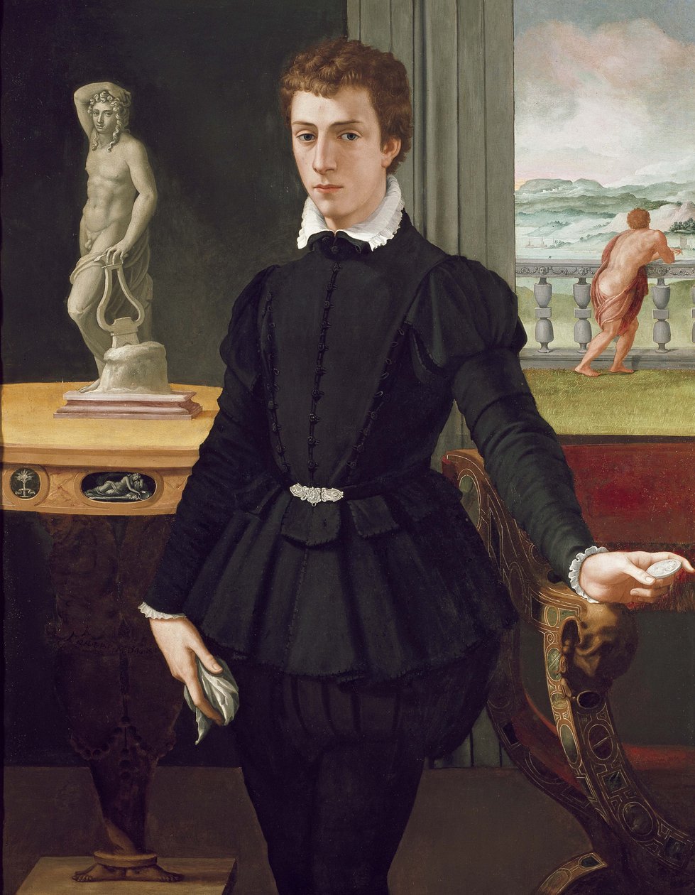 Portret młodzieńca, po 1560 autorstwa Alessandro Allori
