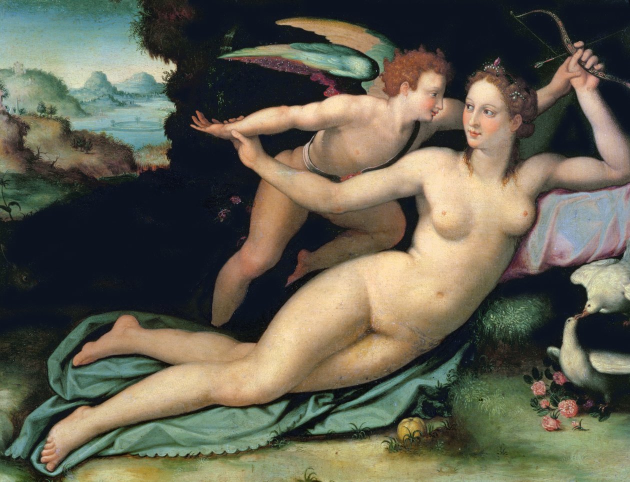 Wenus i Kupidyn autorstwa Alessandro Allori