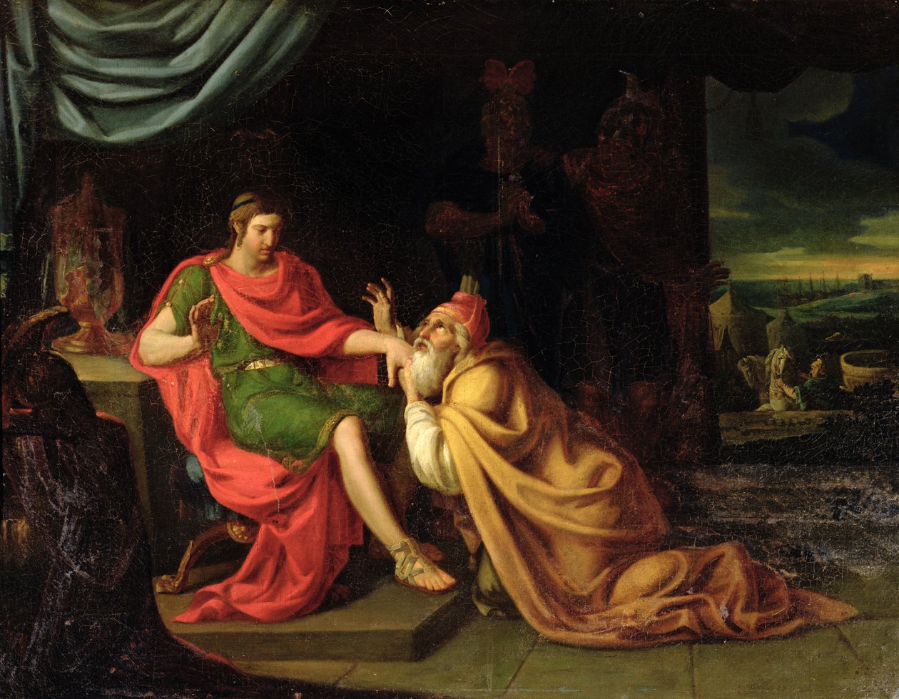 Priam i Achilles autorstwa Alessandro Padovanino