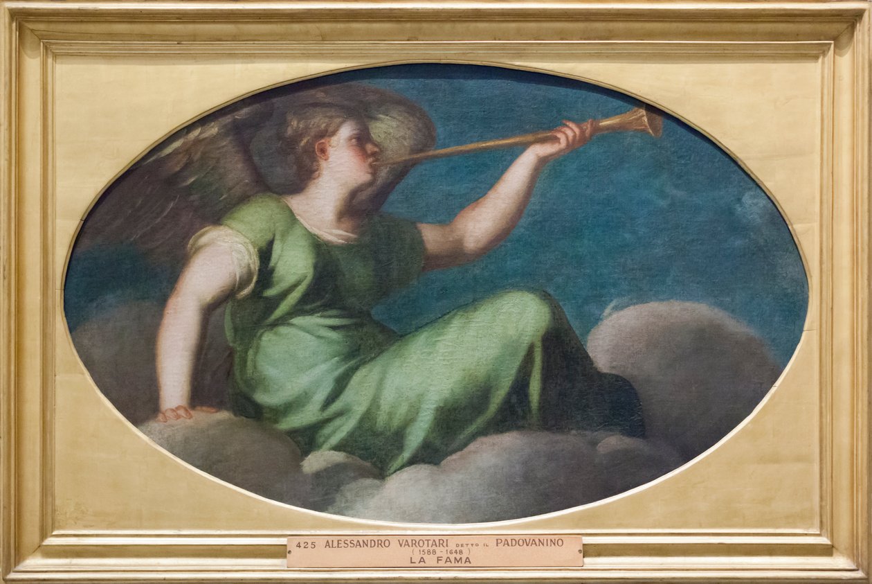 Sława (olej na płótnie) autorstwa Alessandro (1588 1648) Varotari