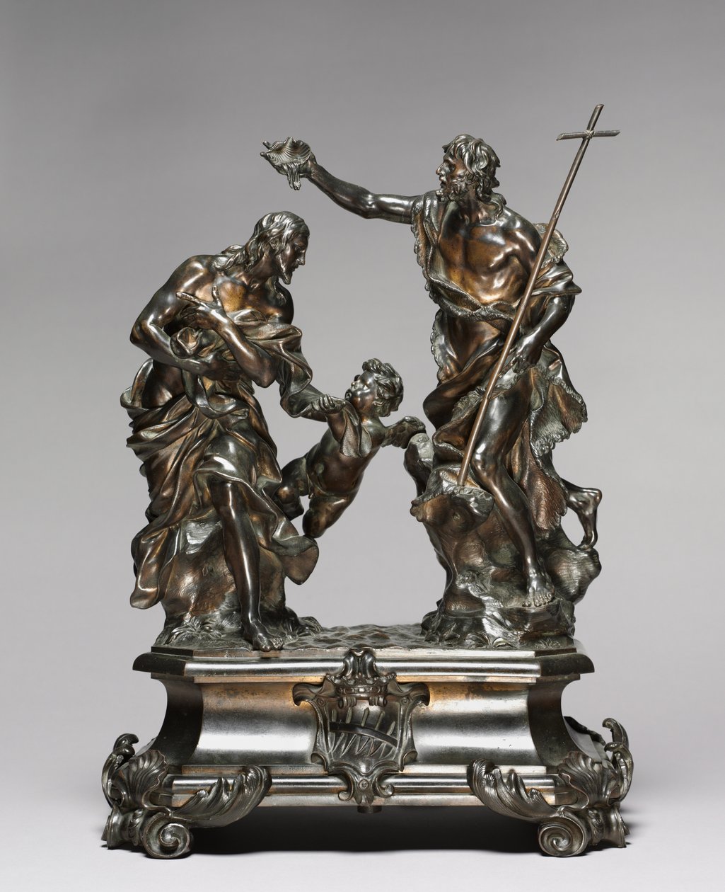 Chrzest Chrystusa, projekt 1645-46, prawdopodobnie 1650-55 autorstwa Alessandro Algardi