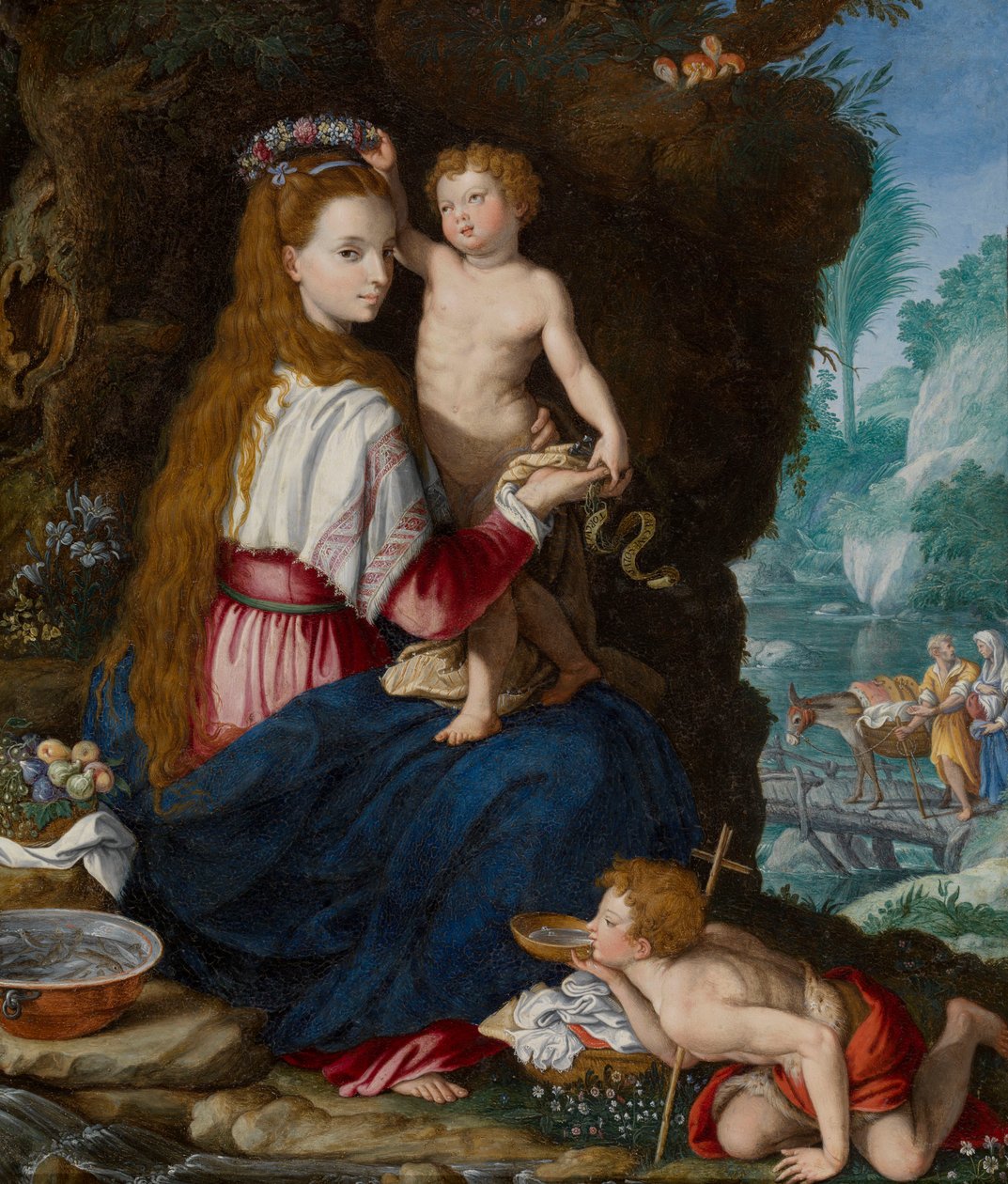 Madonna z Dzieciątkiem i świętym Janem Chrzcicielem autorstwa Alessandro Allori