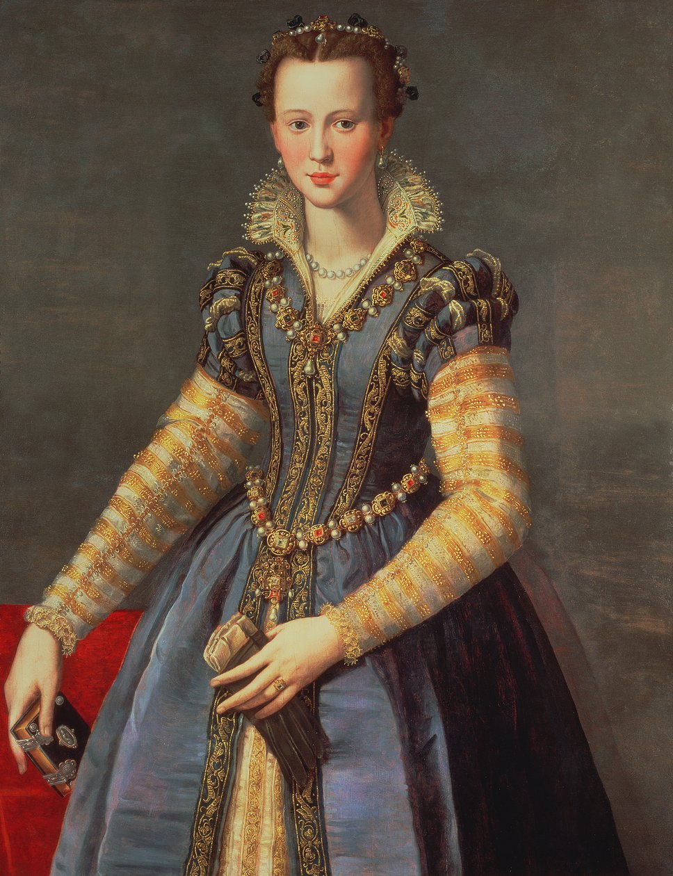 Maria de Medici (1573-1642), żona Henryka IV Francuskiego (1553-1610) (panel) autorstwa Alessandro Allori
