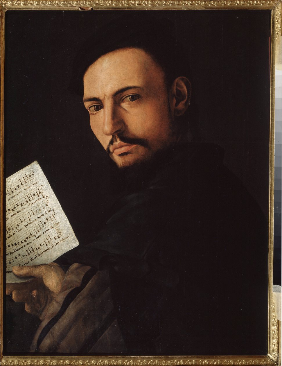 „Portret śpiewaka” (Piosenkarka) Obraz Alessandro Allori znany jako Bronzino (1535-1607) Regionalna Galeria Sztuki, Tambow, Rosja autorstwa Alessandro Allori