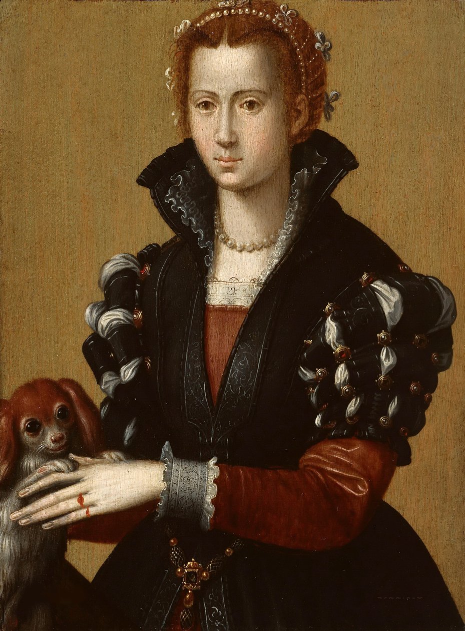 Portret Eleonory z Toledo 15221562, c. 1560 autorstwa Alessandro Allori