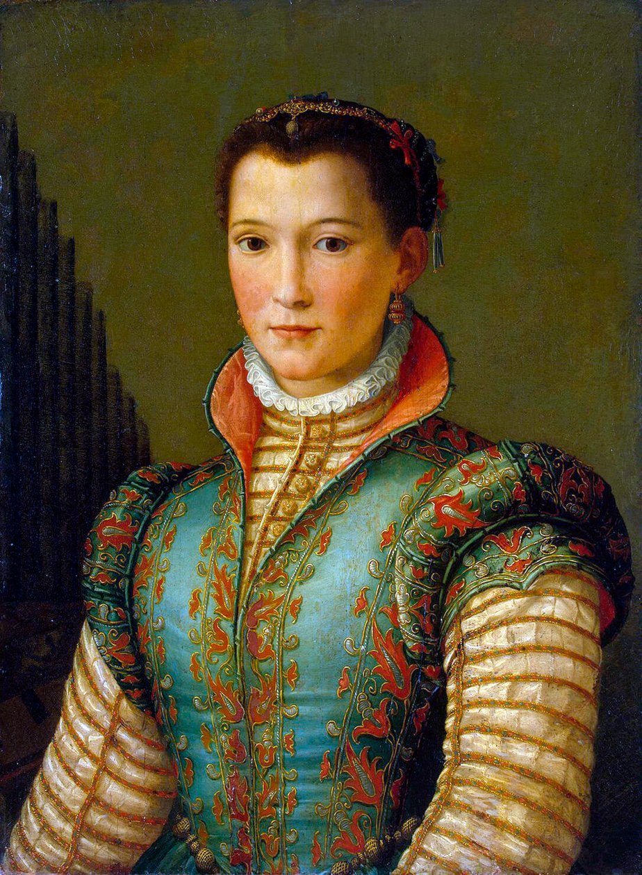 Portret Eleonory z Toledo, lata 60. XVI wieku. autorstwa Alessandro Allori
