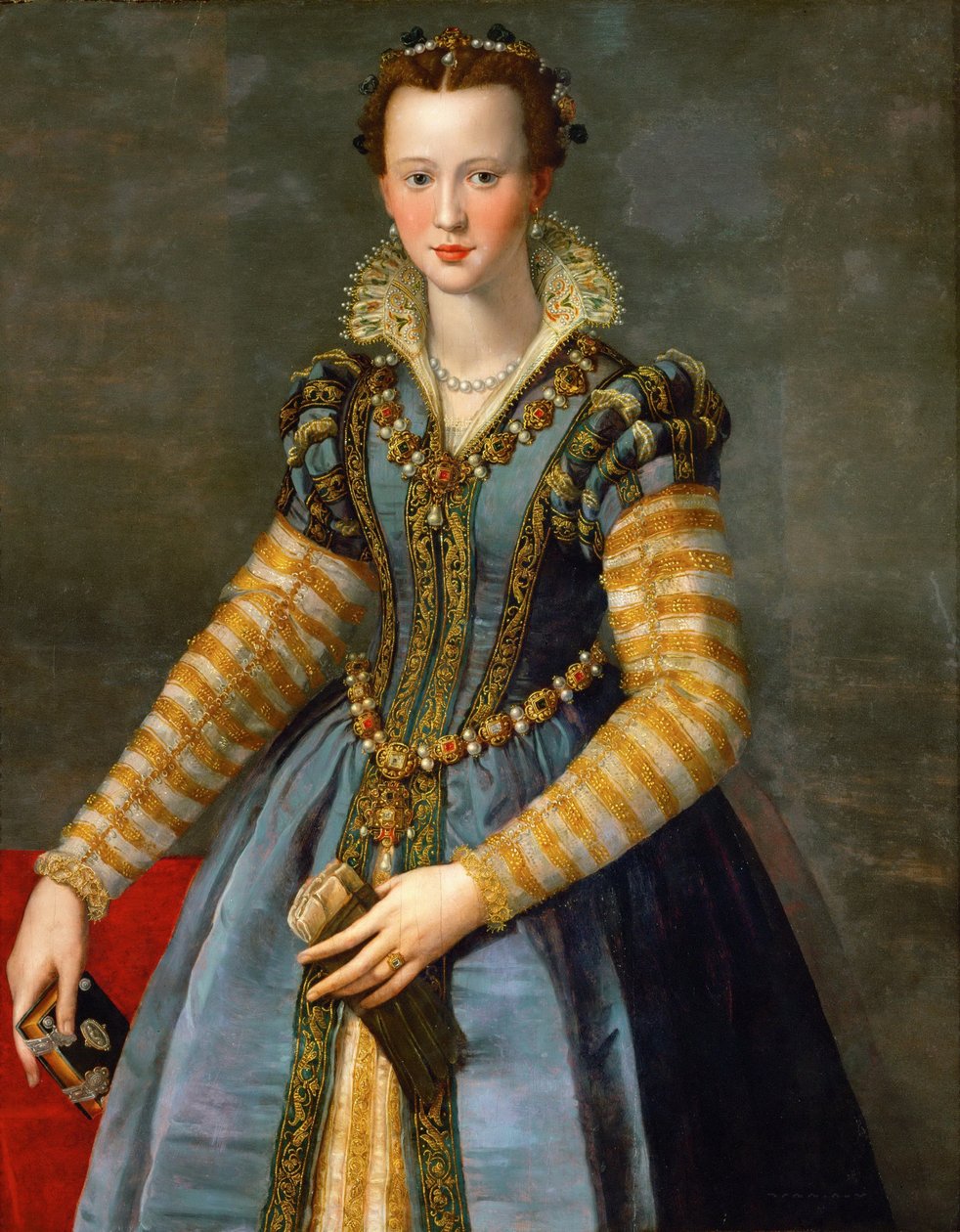 Portret Marii Medycejskiej 15401557, ok. 1555 autorstwa Alessandro Allori