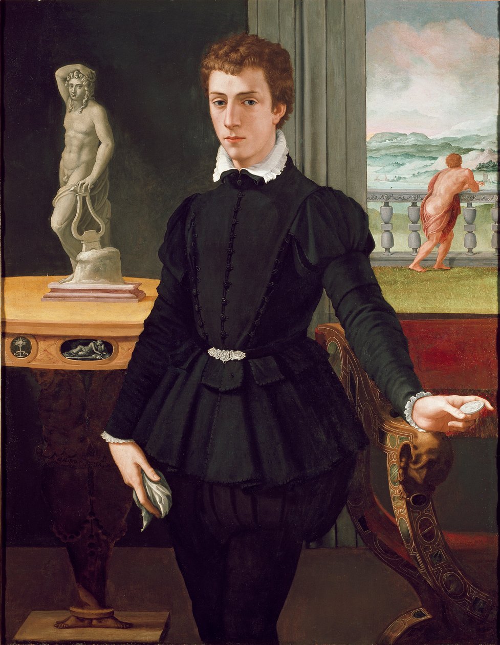 Portret młodego mężczyzny, po 1560 autorstwa Alessandro Allori