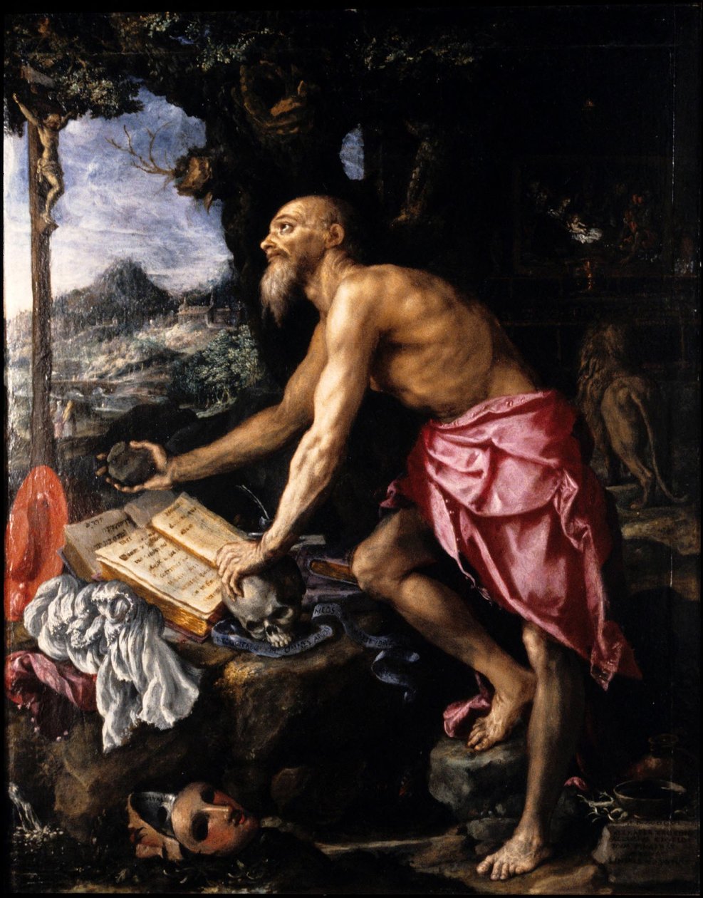 Pokutujący święty Hieronim autorstwa Alessandro Allori