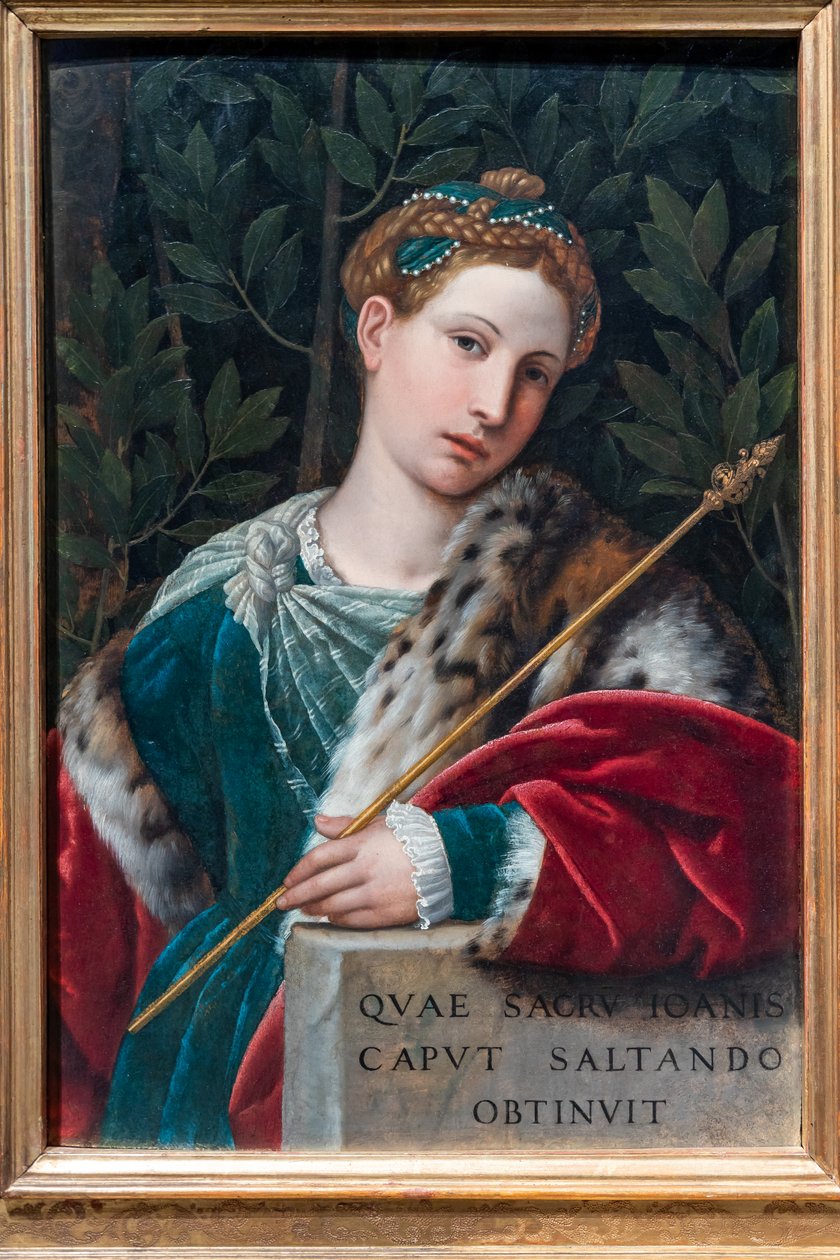 Portret szlachcianki jako Salome, ok. 1537 (olej na desce) autorstwa Alessandro Bonvicino Moretto