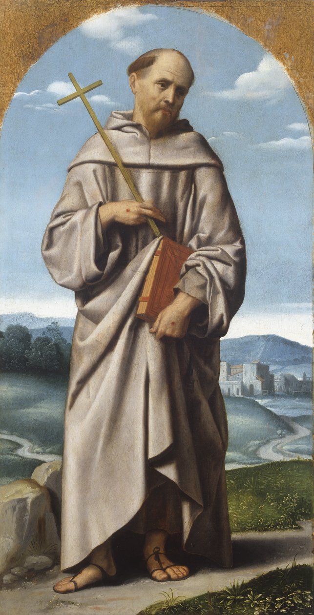 Św. Franciszek, ok. 1529 (olej na płótnie) autorstwa Alessandro Bonvicino Moretto
