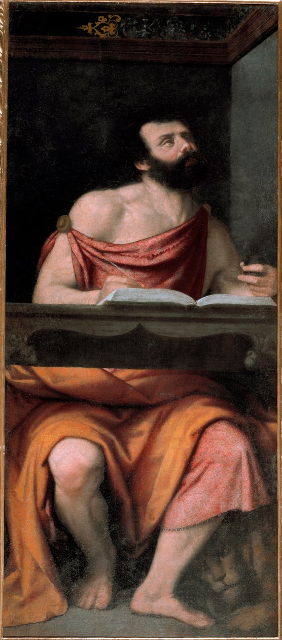 Św. Marek Ewangelista (olej na płótnie) autorstwa Alessandro Bonvicino Moretto