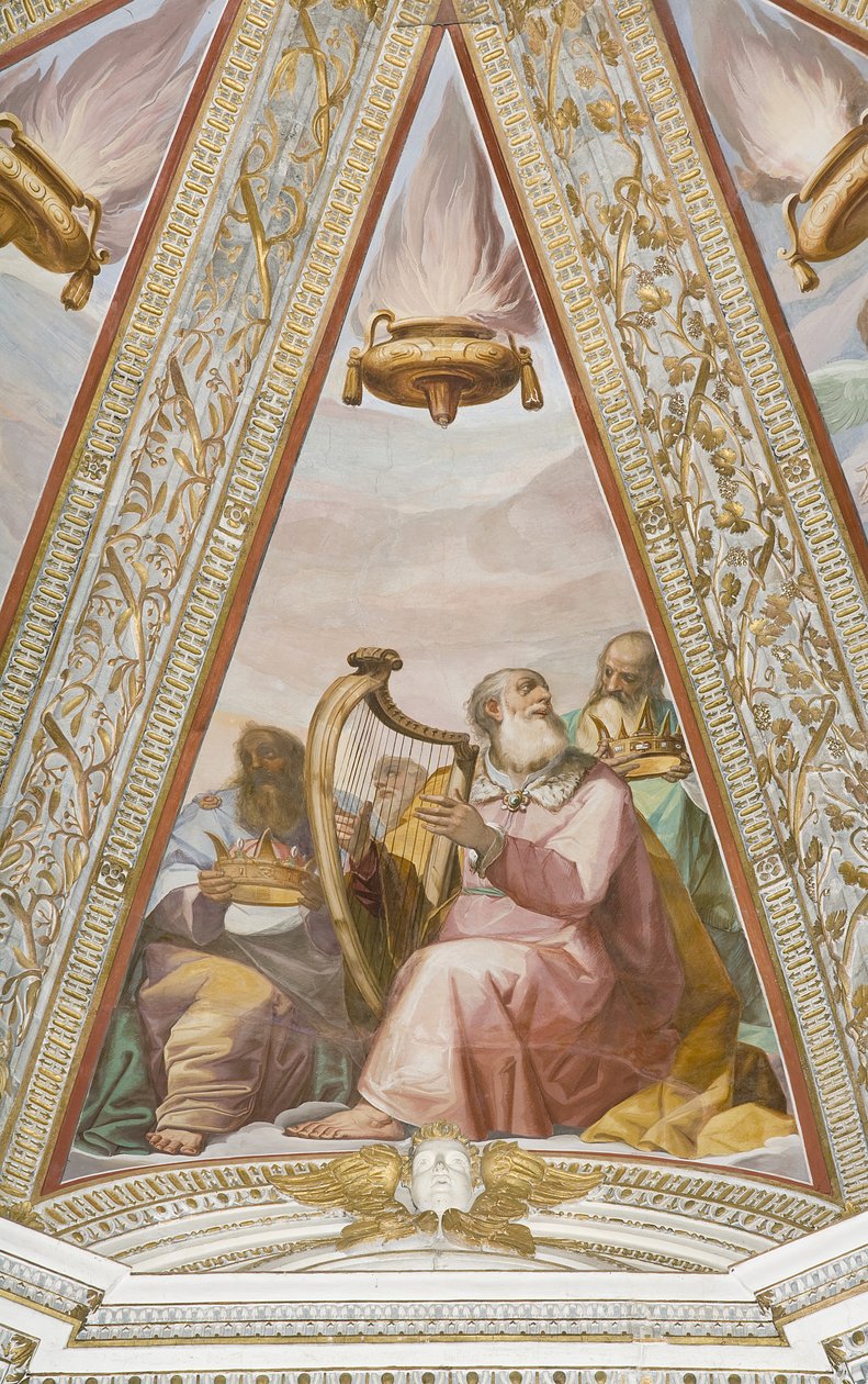 Królowie od Wiecznego Ojca i Królów autorstwa Alessandro Casolani