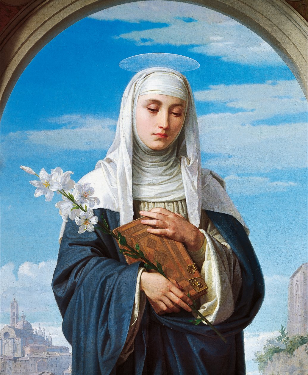 Św. Katarzyna ze Sieny autorstwa Alessandro Franchi