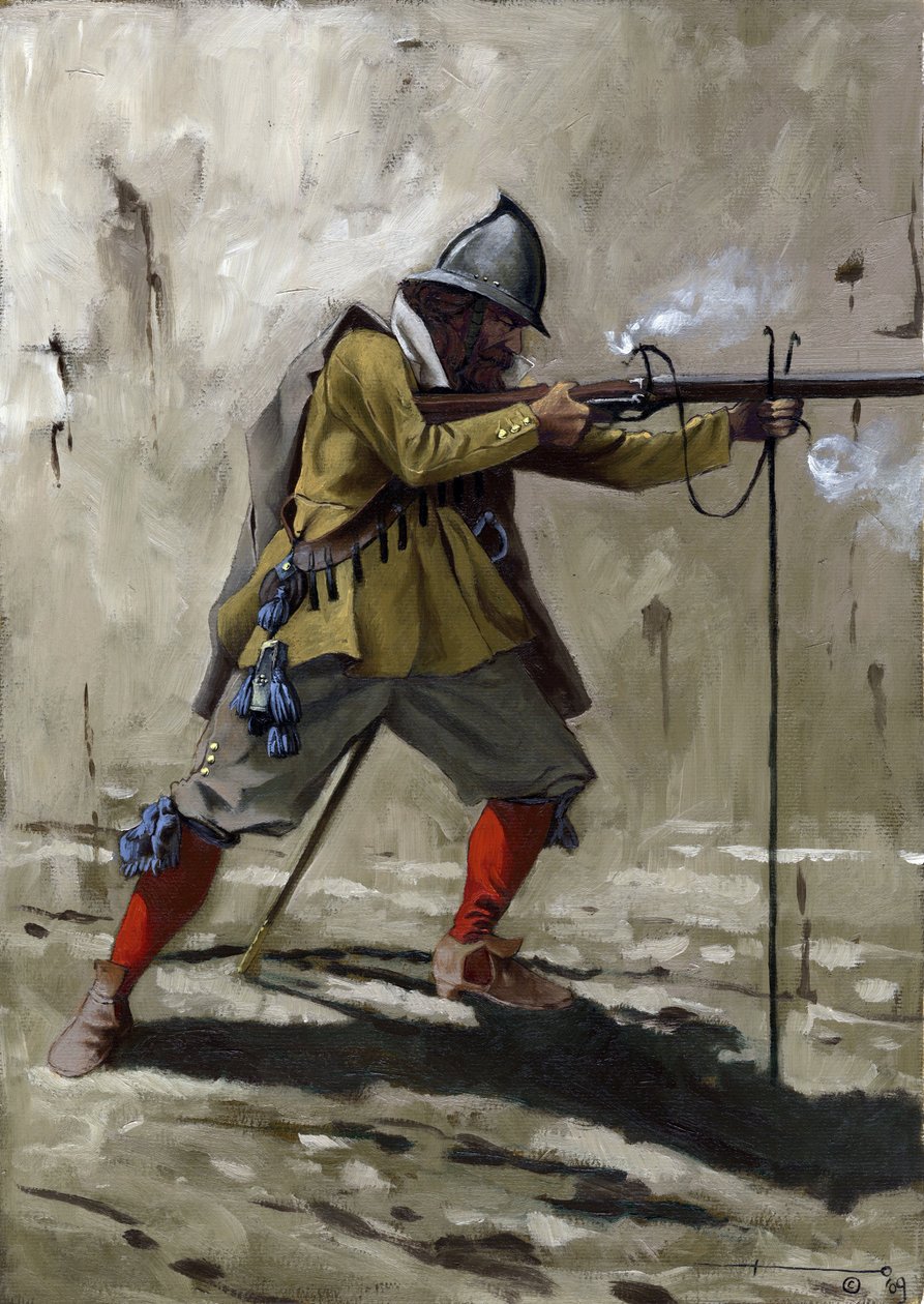 A tercio , statek piechoty hiszpańskiej w latach 1534-1704. Rysunek Alessandro Lonati autorstwa Alessandro Lonati