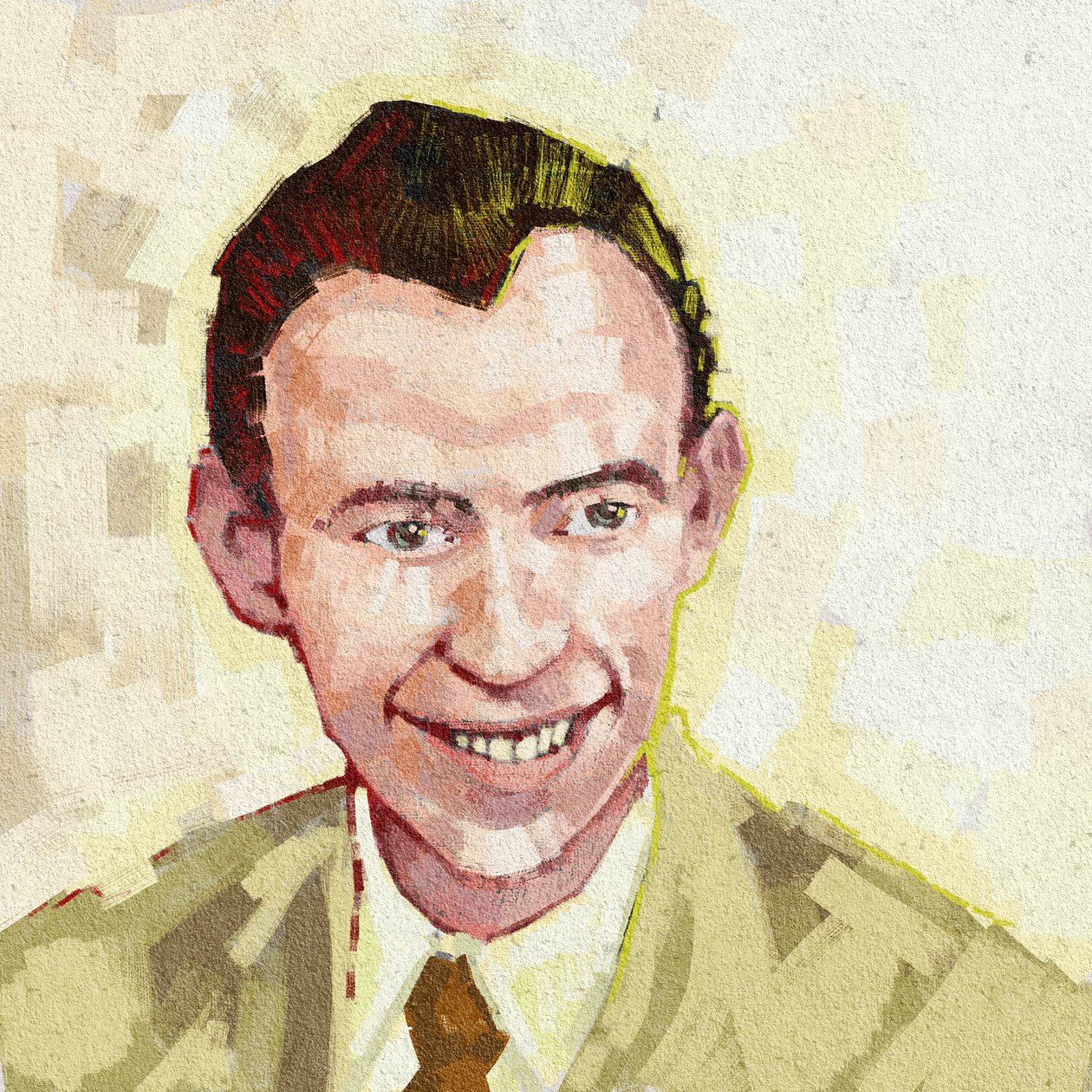 Retrato do biólogo James Watson, 2023 (ilustração)polonês autorstwa Alessandro Lonati