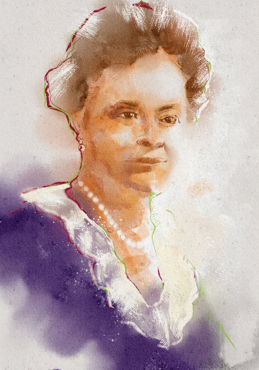 Portret Farmakologa Gertrudy. Elion, 2023 (ilustracja) autorstwa Alessandro Lonati