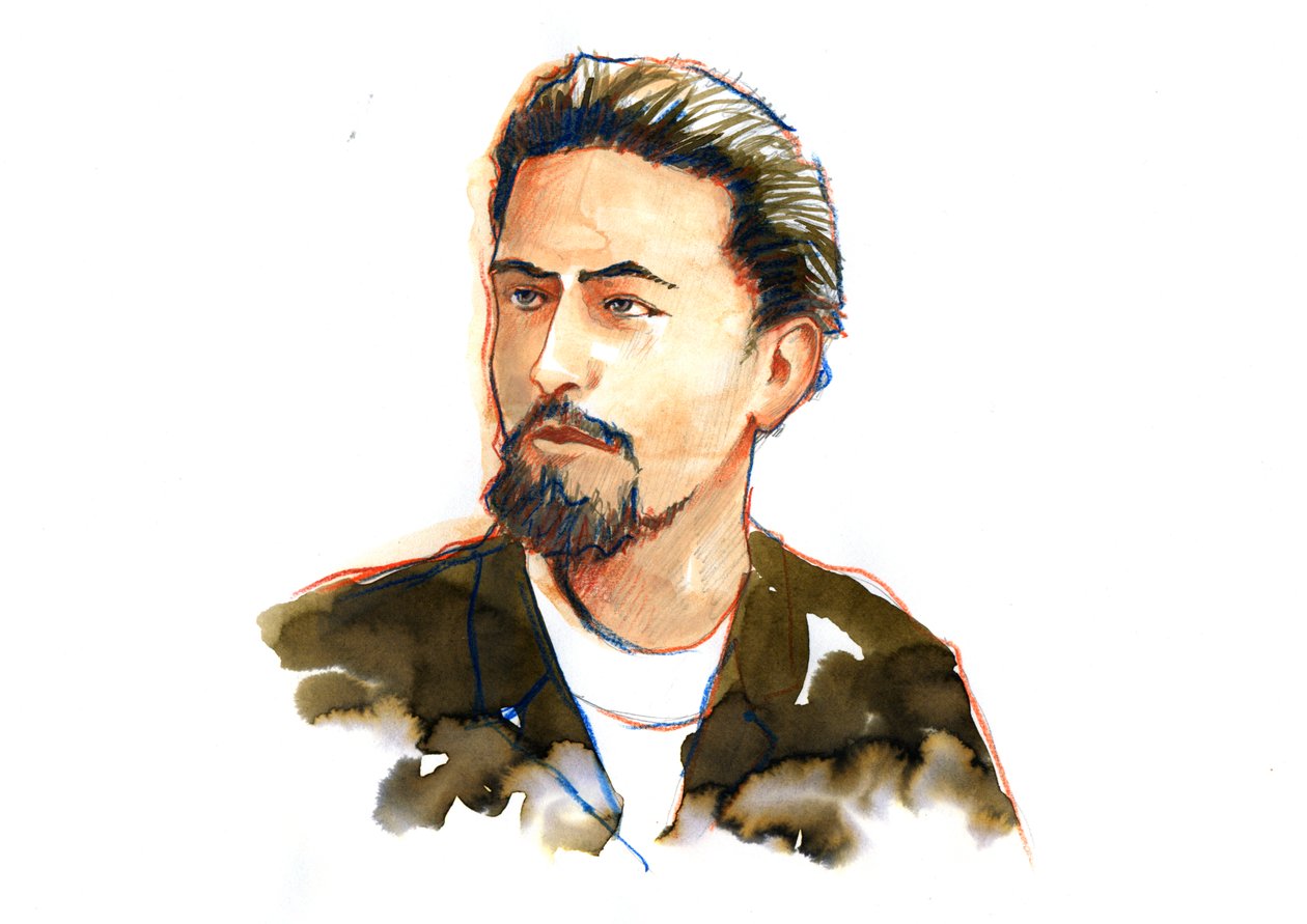 Portret Antona Czechowa (Czechow lub Czechow autorstwa Alessandro Lonati
