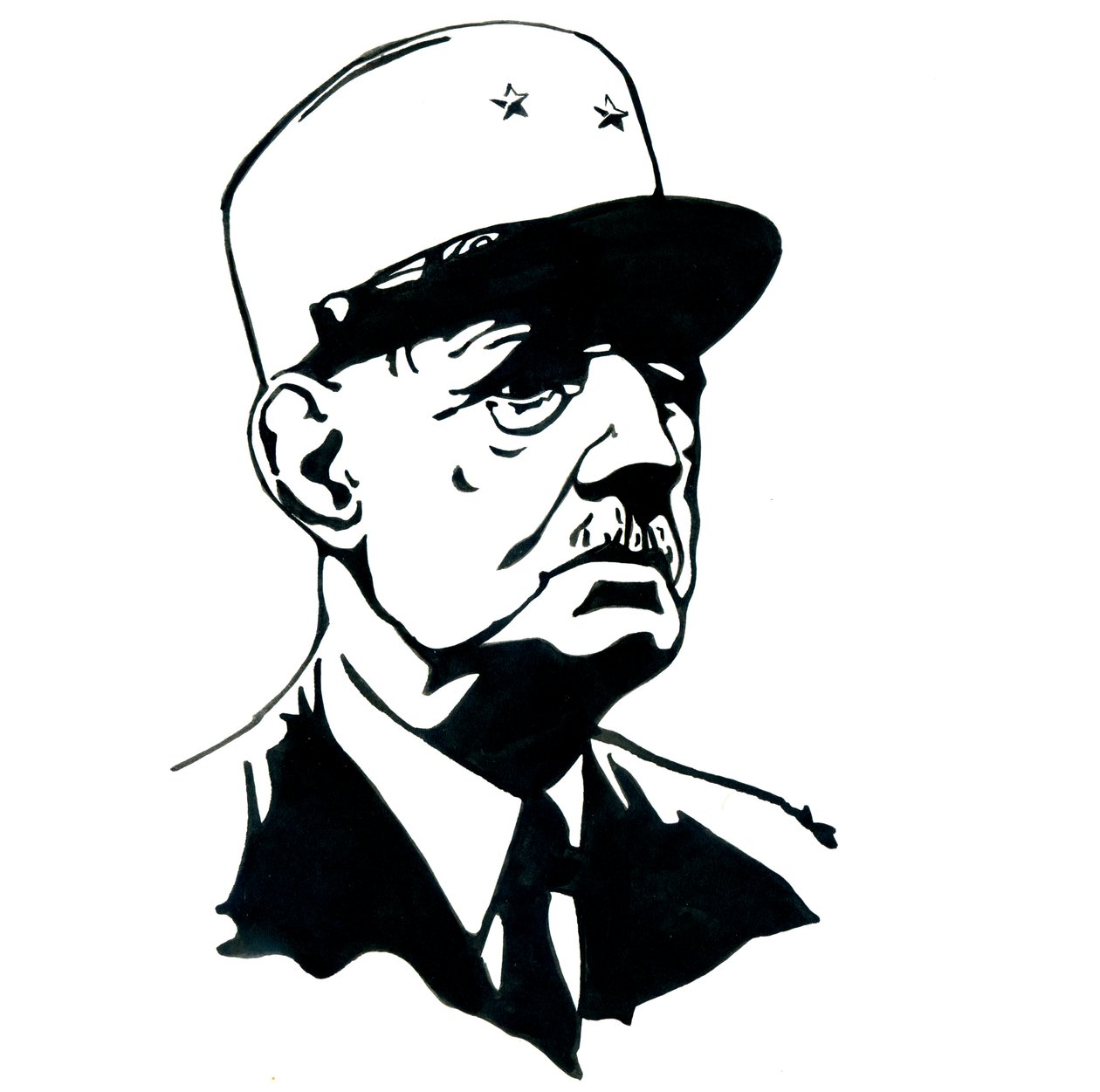 Portret generała Charlesa de Gaulle