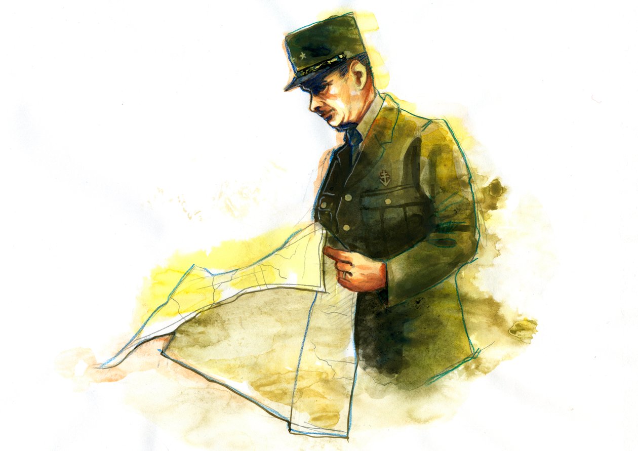 Portret generała Charlesa de Gaulle
