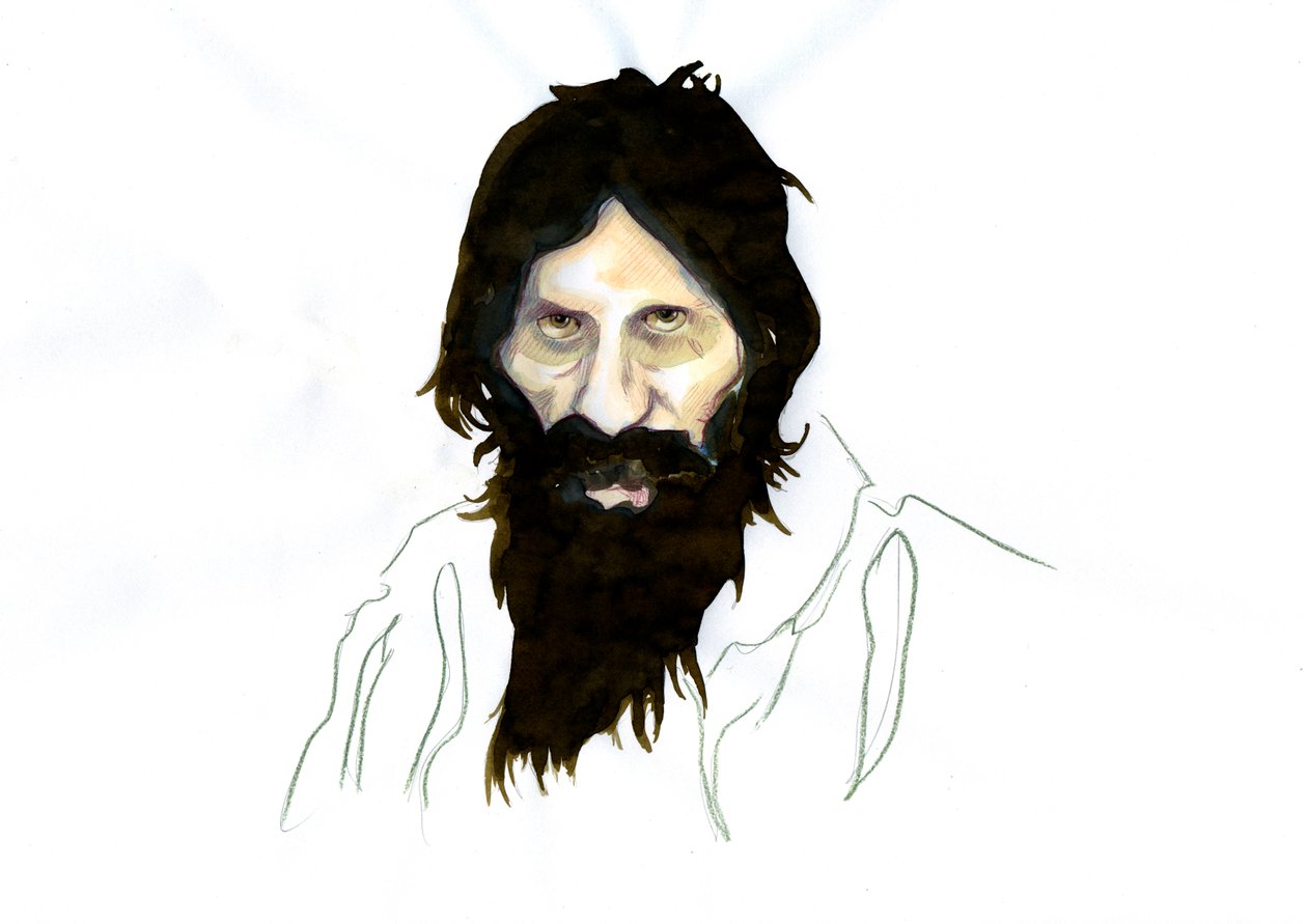 Portret Grigorija Jefimowicza Rasputina (Rasputin autorstwa Alessandro Lonati