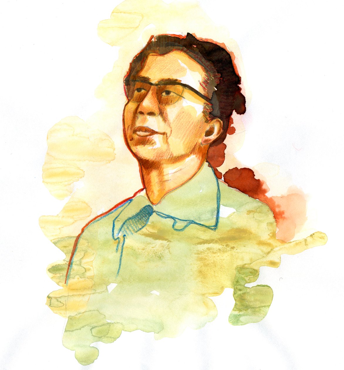 Portret Jiang Qing (1914-1991) żony Mao Zedonga (Portret Jiang Qing jako Madame Mao) autorstwa Alessandro Lonati