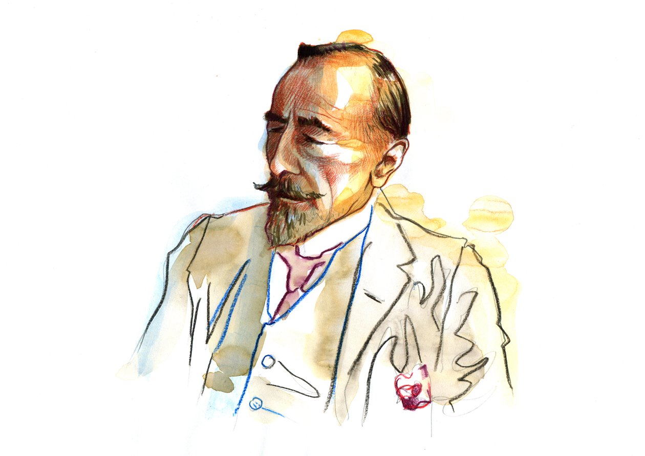Portret Josepha Conrada (1857 - 1924), brytyjskiego pisarza ok. 1920 - 1923 (portret angielskiego pisarza Josepha Conrada) autorstwa Alessandro Lonati