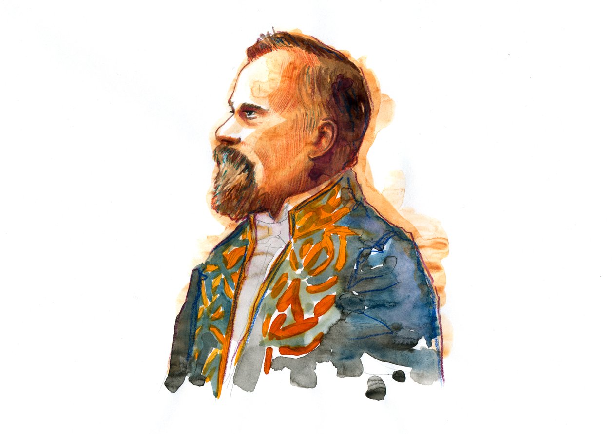 Retrato de Raymond Poincare (1860-1934) por volta de 1914 em traje da Legião de Honra (Retrato de Raymond Poincare estadista francês 1914 ca)polonês autorstwa Alessandro Lonati