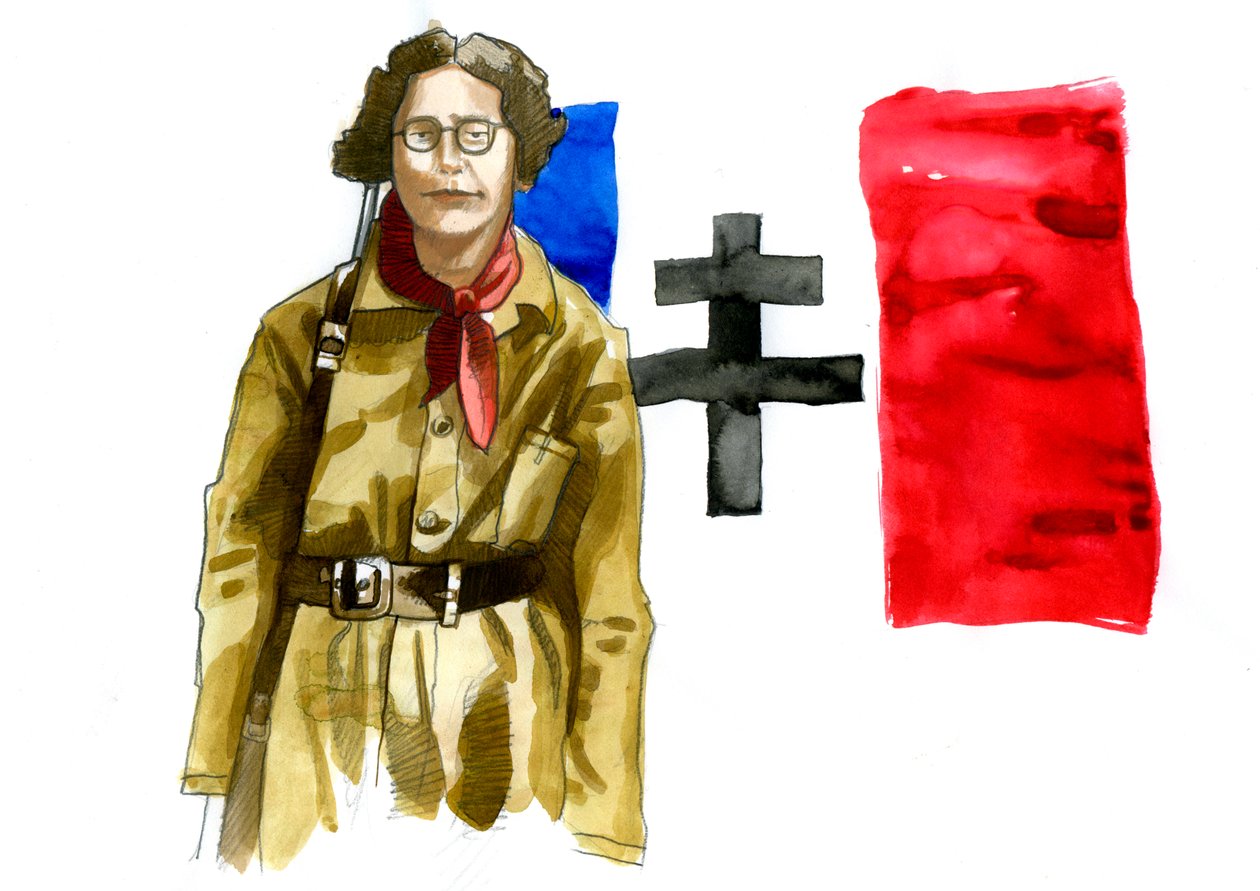 Portret Simone Weil (1909-1943), francuskiej filozofki autorstwa Alessandro Lonati