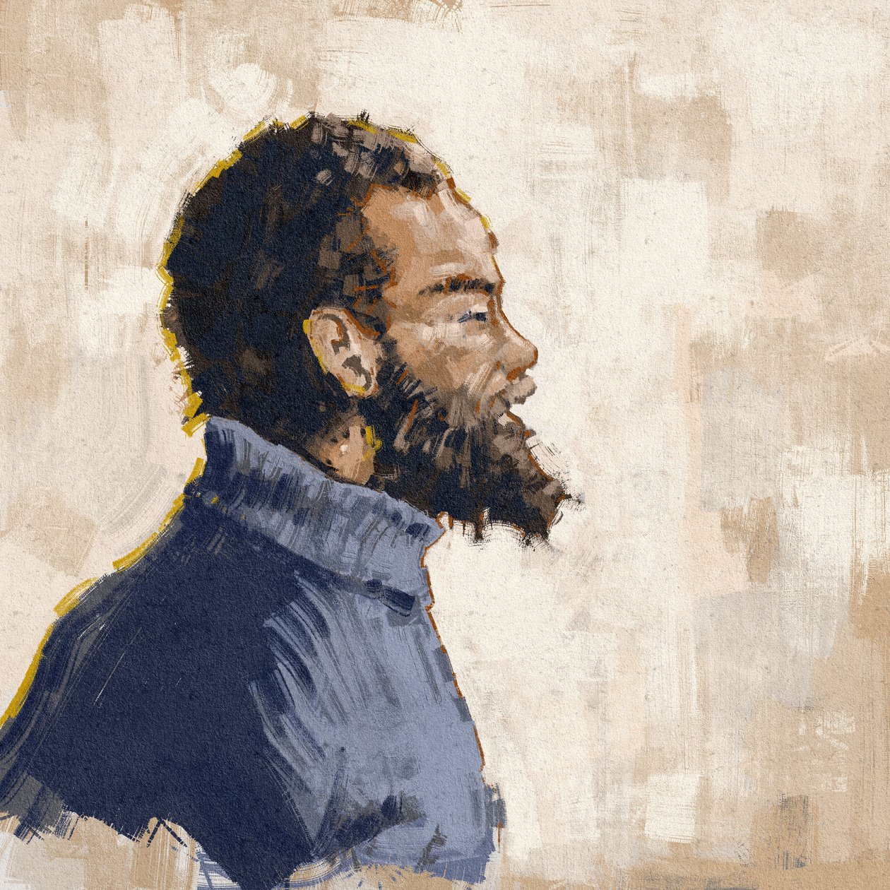 Portret działacza, rewolucjonisty, MICHAŁA X (ilustracja) autorstwa Alessandro Lonati