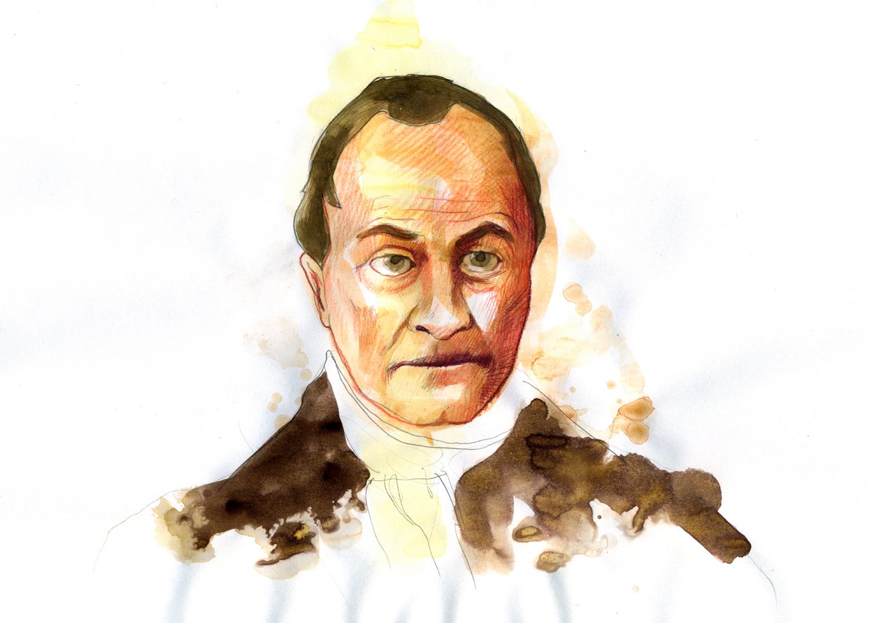Portret francuskiego filozofa Auguste