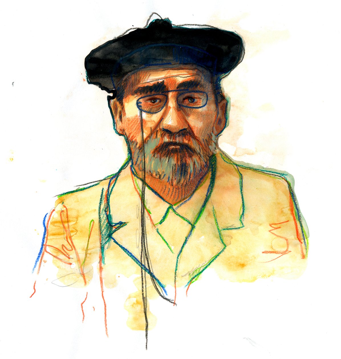 Portret francuskiego pisarza Emile