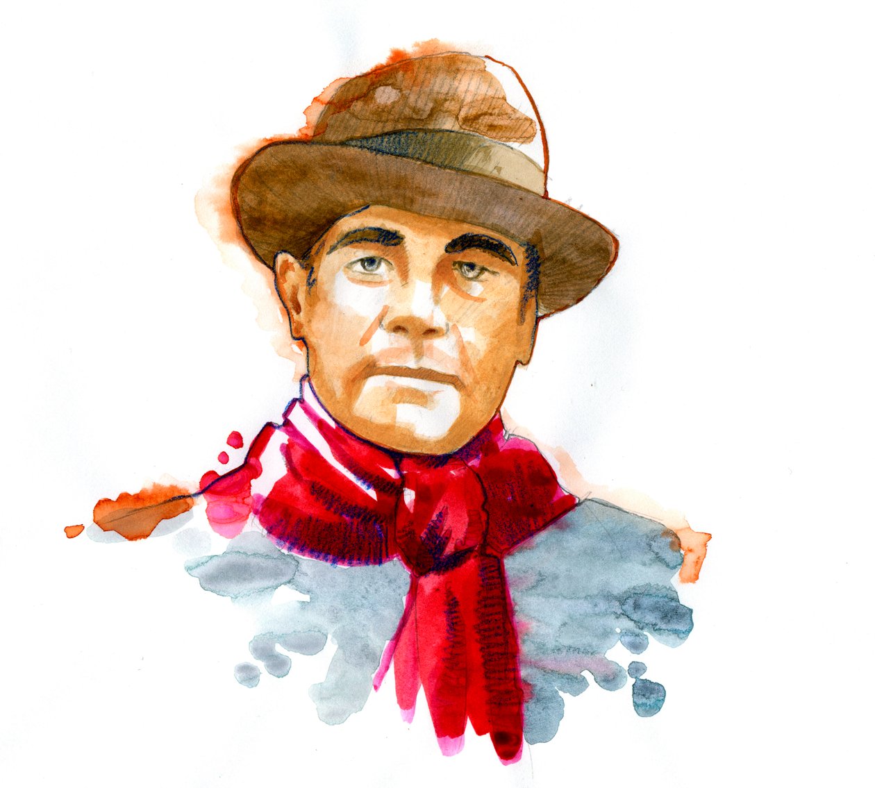 Portret prefekta i opornego Francuza Jeana Moulina (1899-1943) autorstwa Alessandro Lonati