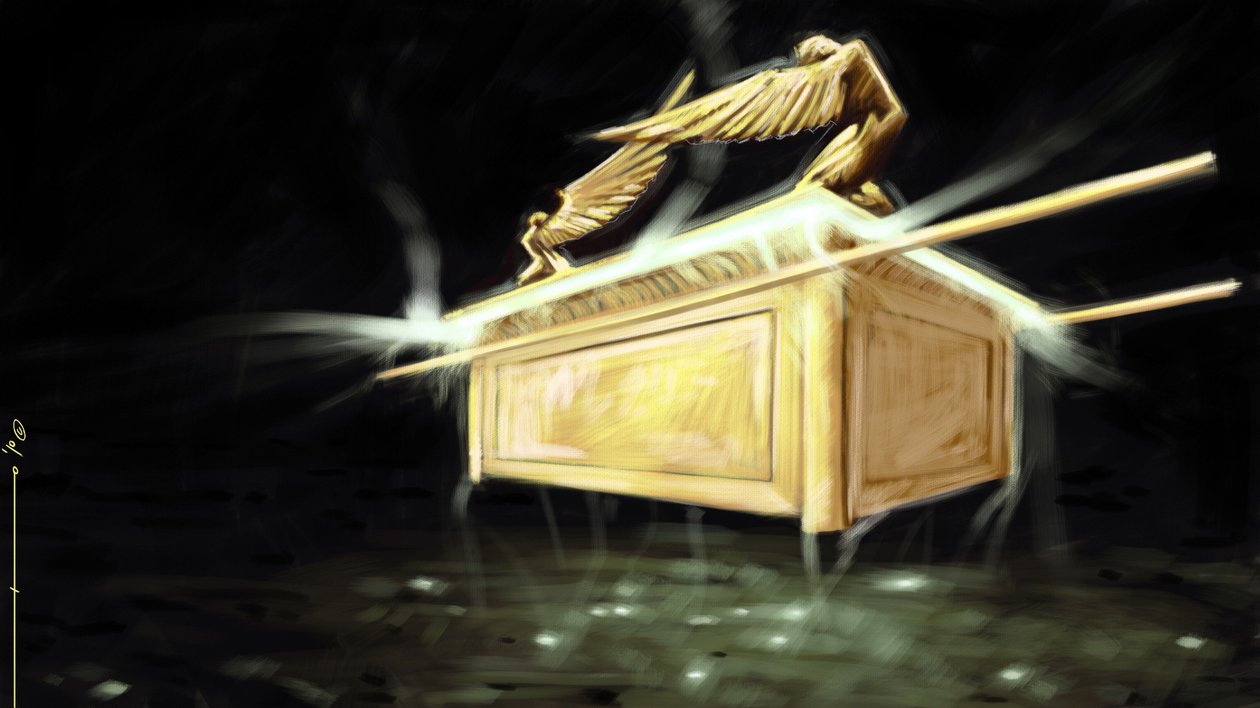 Przedstawienie Arki Świętego Przymierza. Ilustracja autorstwa Alesandra Lonatiego. 2010 autorstwa Alessandro Lonati