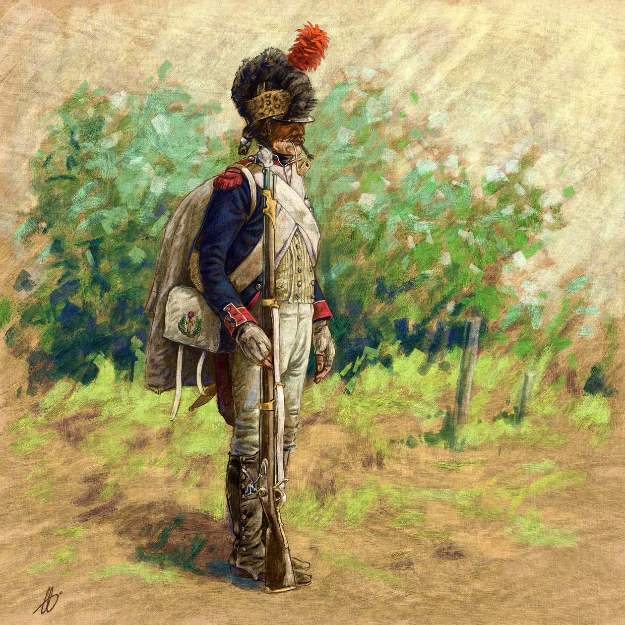 Rewolucyjny piechur w hełmie gąsienicowym, 2018 r. autorstwa Alessandro Lonati