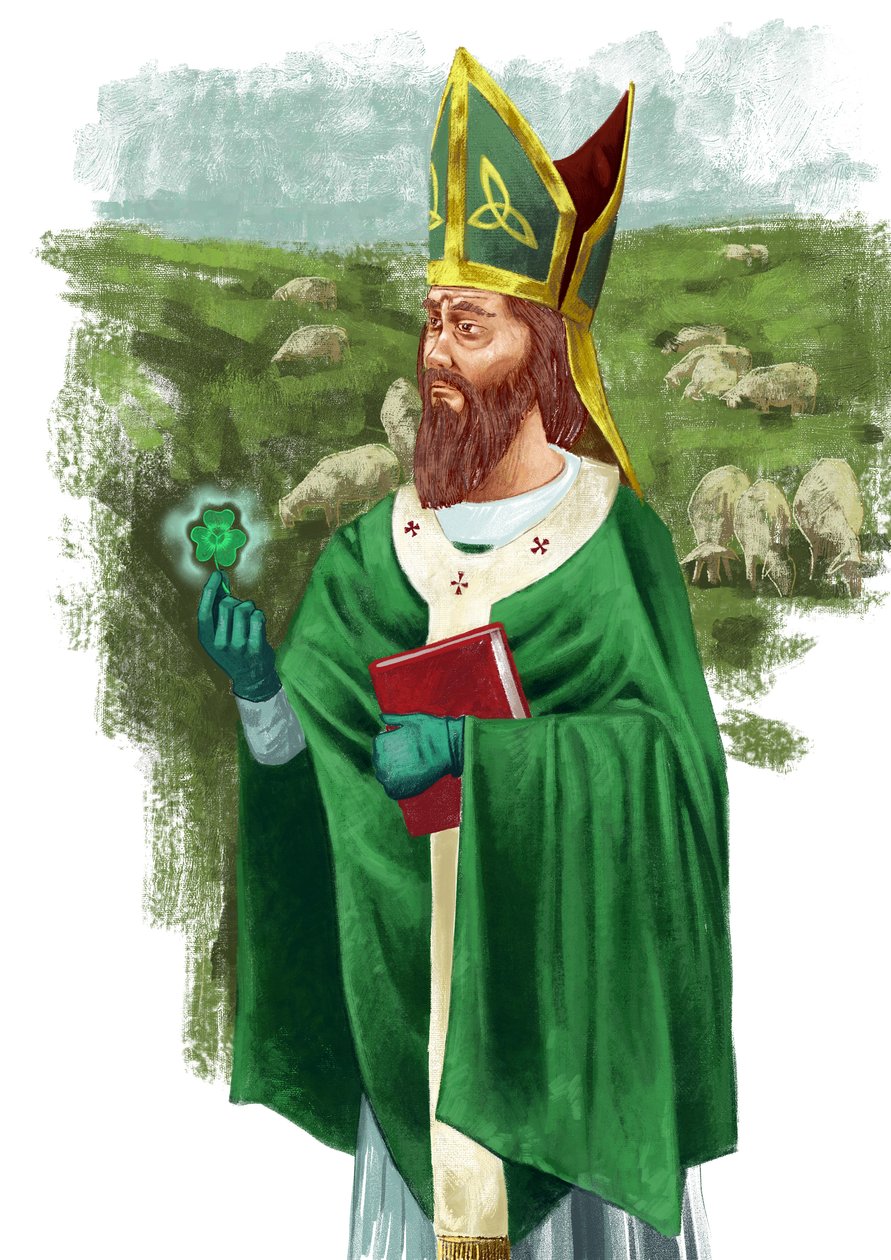 Dzień Świętego Patryka (ilustracja) autorstwa Alessandro Lonati