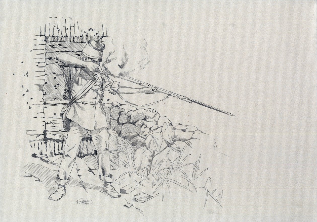 Drugie Cesarstwo (1852-1870): strzelec piechoty, żołnierz armii austriackiej, Austro-Węgry (Austro-Węgry) autorstwa Alessandro Lonati