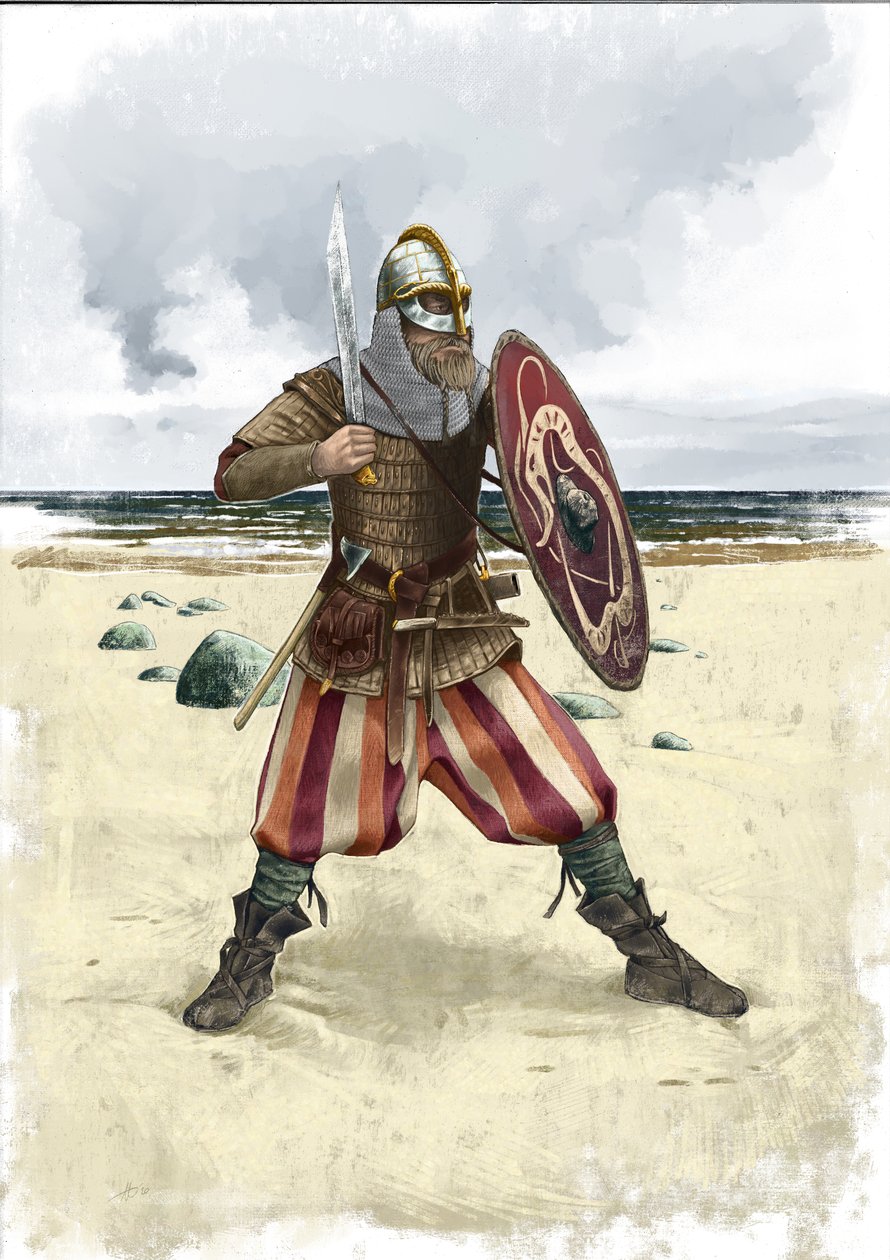 Wojownik wikingów autorstwa Alessandro Lonati