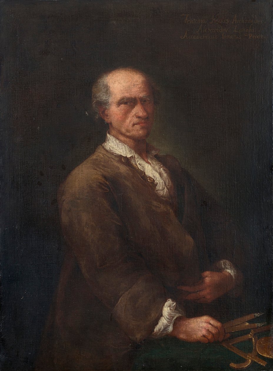 Portret Bartolomeo Ferraciny 1692-1777, ok. 1770. autorstwa Alessandro Longhi