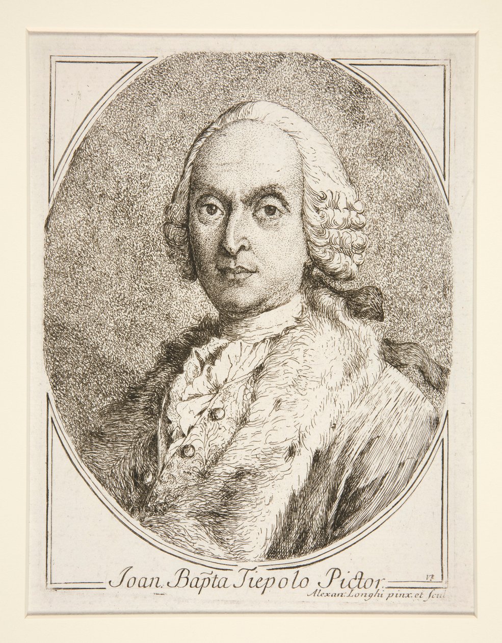 Portret W.B. Tiepolo autorstwa Alessandro Longhi