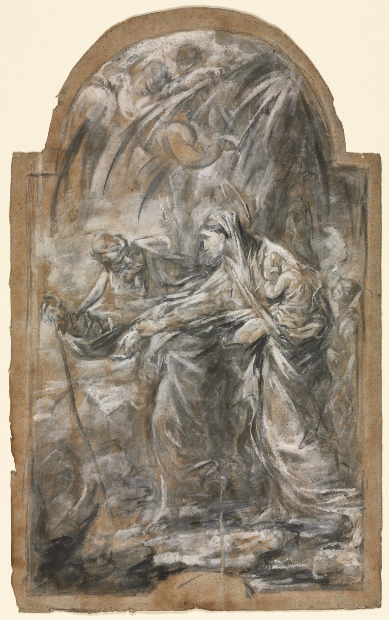 Ucieczka do Egiptu, lata czterdzieste XVIII wieku. autorstwa Alessandro Magnasco