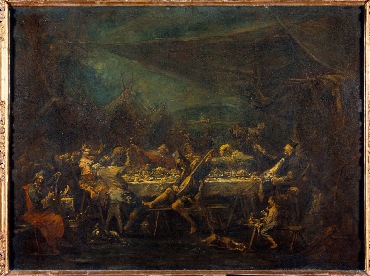 Posiłek Czechów Obraz Alessandro Magnasco (1667-1749) XVIII w. Słońce. 0,86x1,18m² autorstwa Alessandro Magnasco