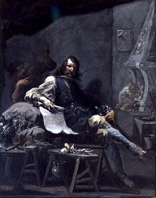 Satyra na szlachcica w nędzy autorstwa Alessandro Magnasco