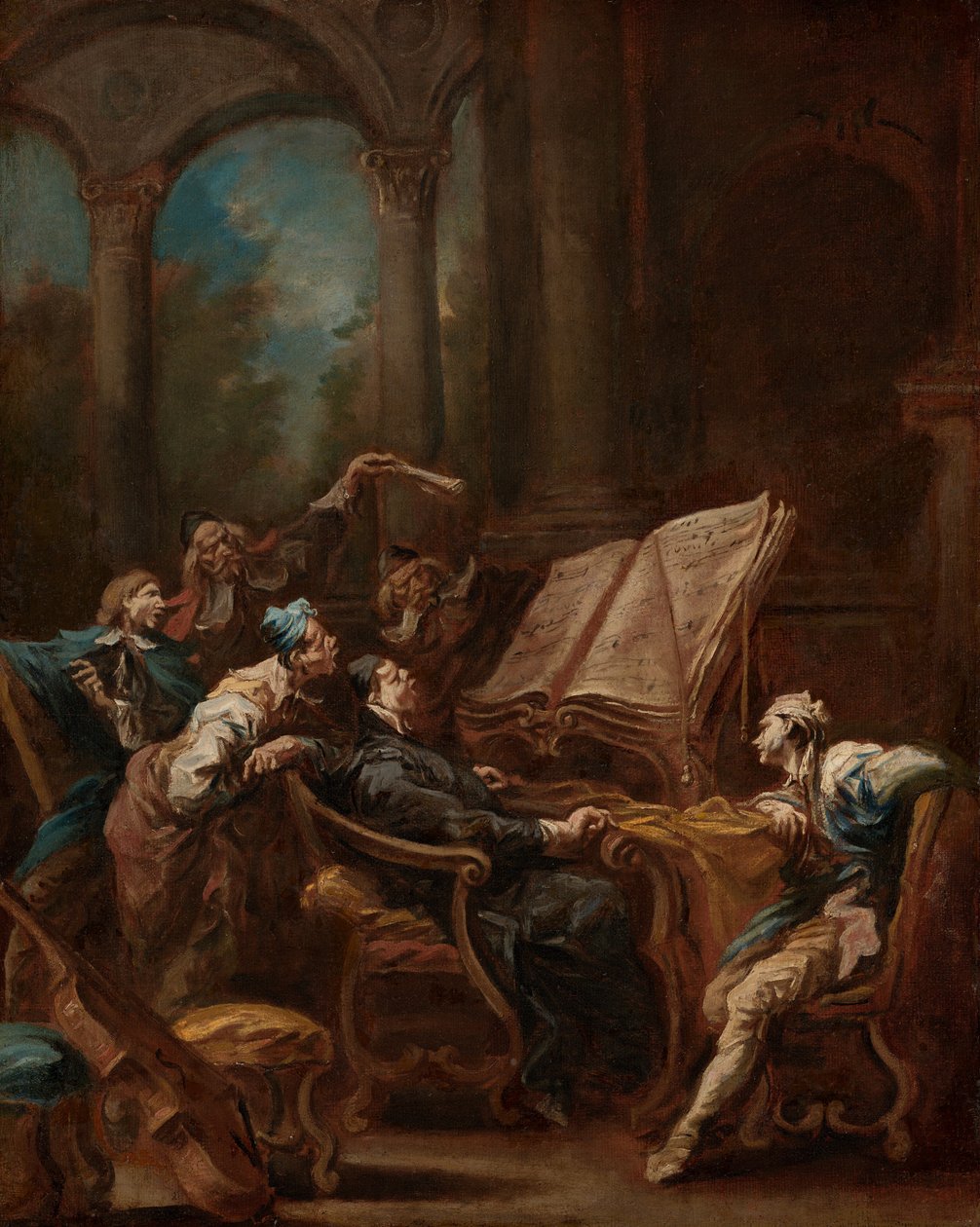 Chórzyści autorstwa Alessandro Magnasco