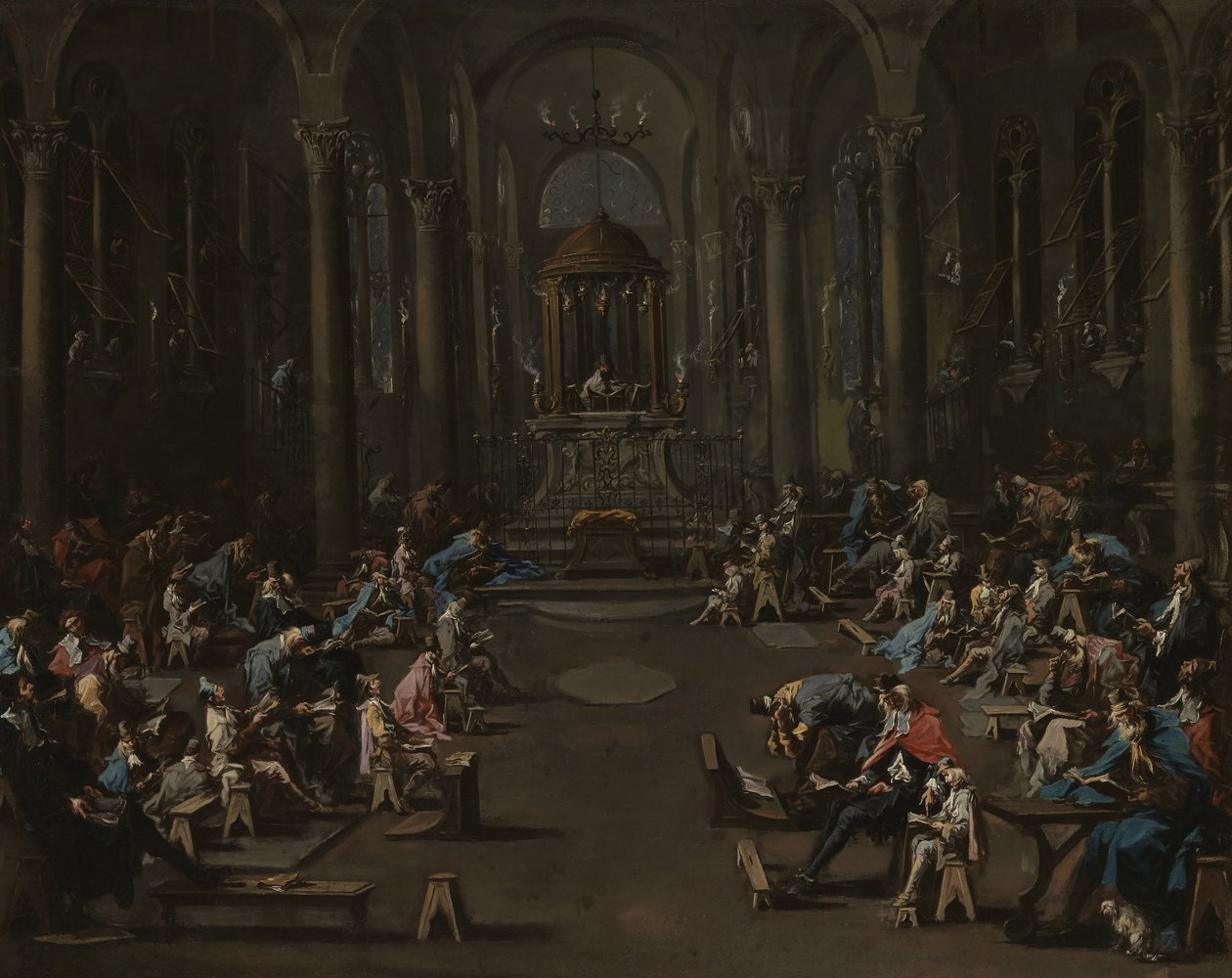 Synagoga, 1725-35 autorstwa Alessandro Magnasco