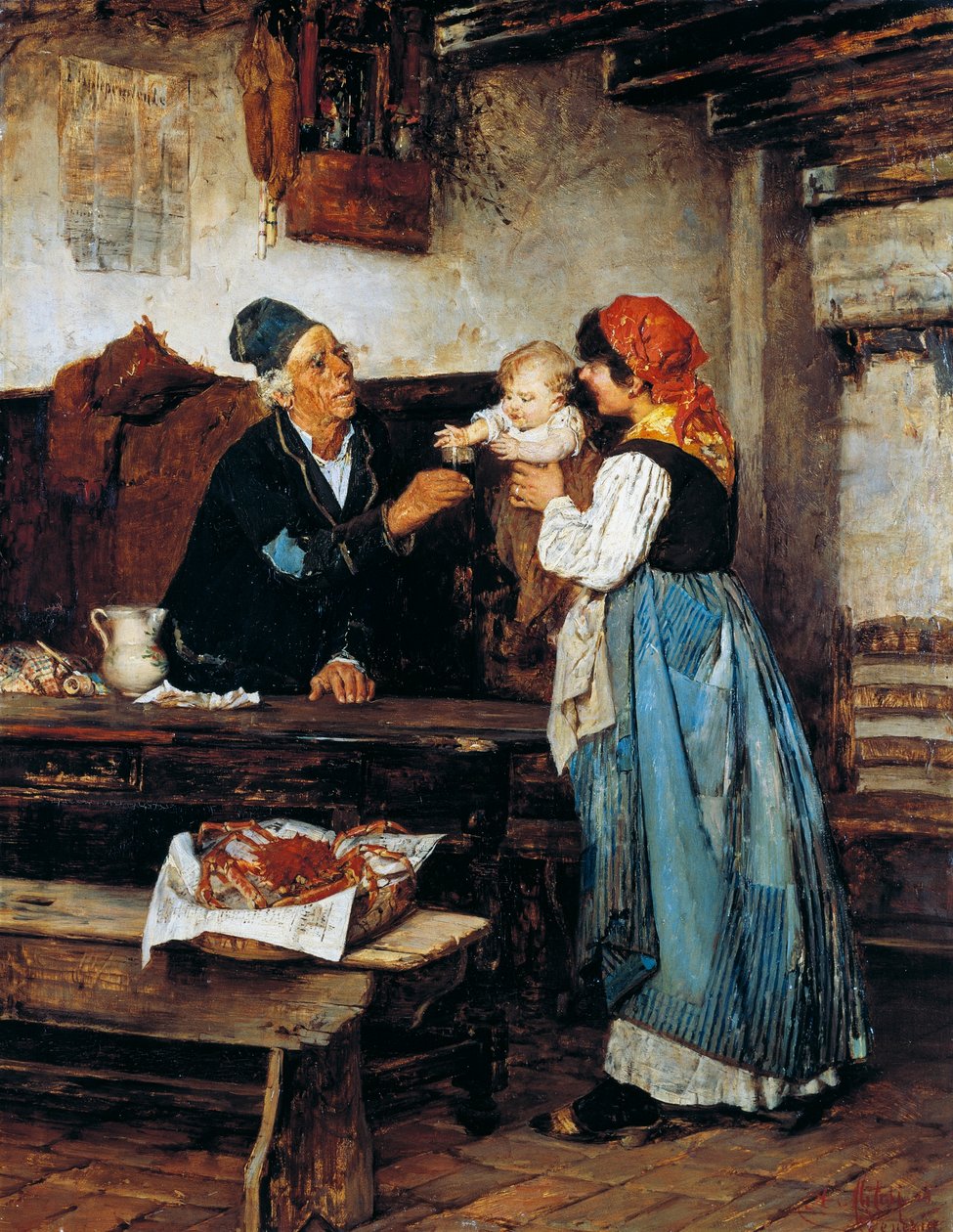 Dziadek oferujący autorstwa Alessandro Milesi