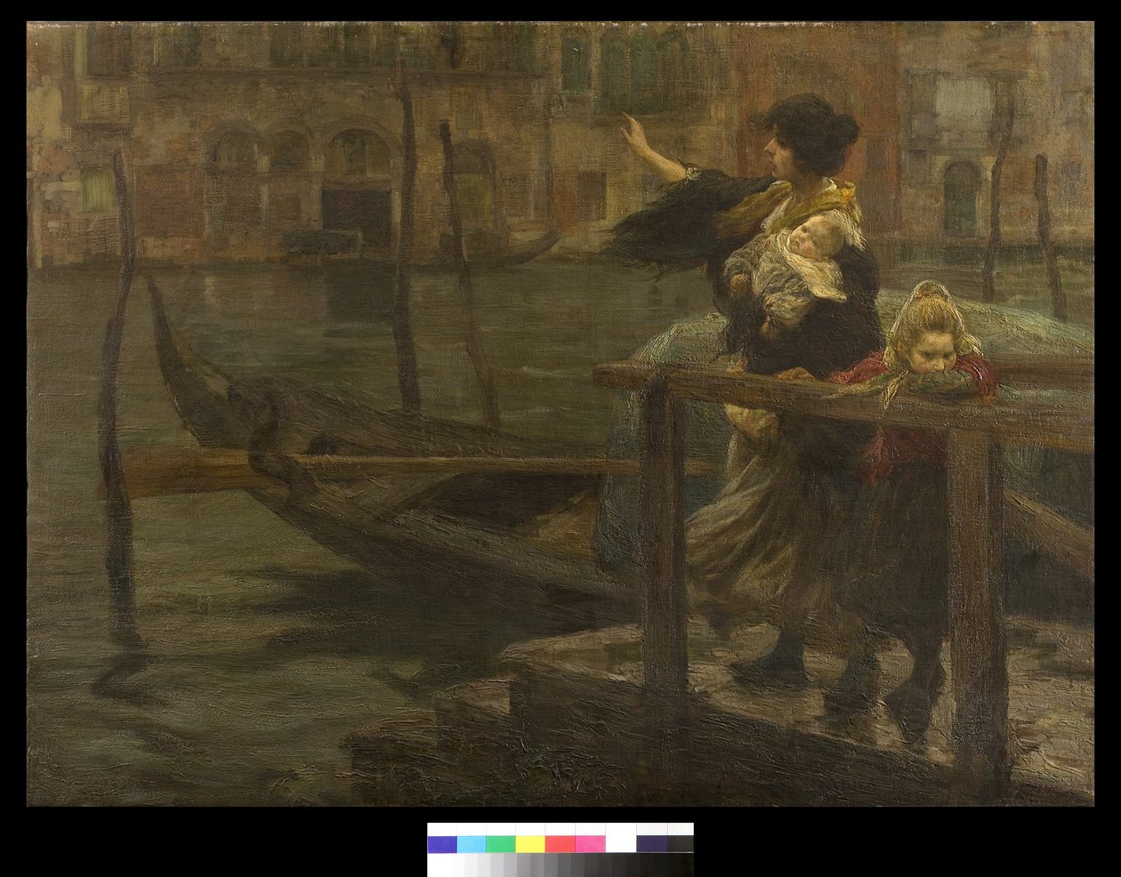 Przeprawa lub odejście marynarza, 1901 autorstwa Alessandro Milesi