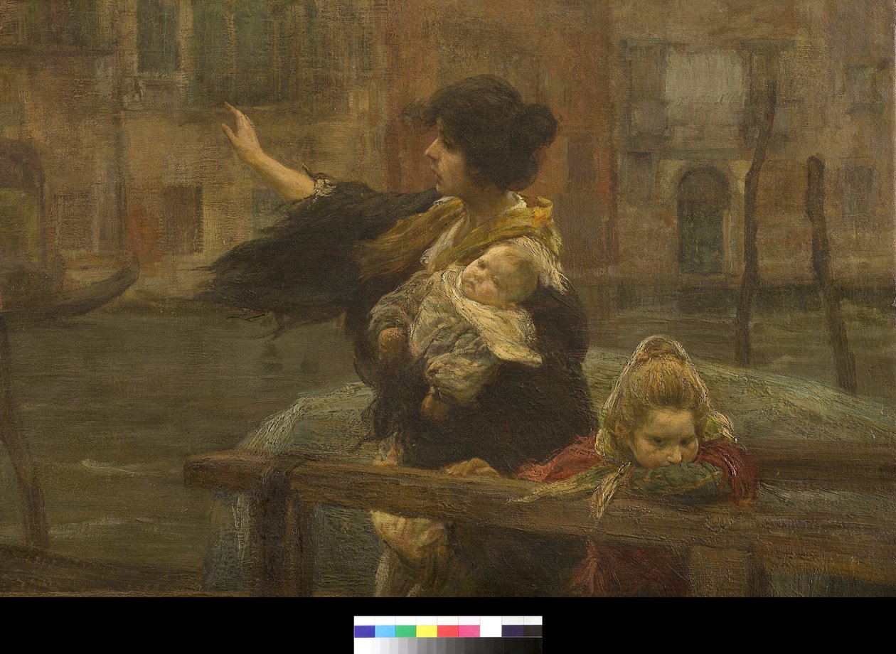 Przeprawa lub odejście marynarza, 1901 autorstwa Alessandro Milesi